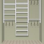 72" closet
cost  approx.  $490 installed
cost for KIT  approx.   $390. + tax